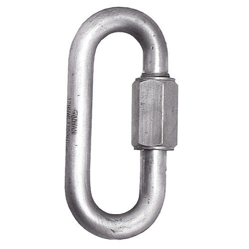 Enganche rapido cadena. <br />- Medida: 5,0 mm. <br />- Zincado, aportandole mayor dureza y resistencia frente a la oxidación.<br />- Articulo tambien llamado: eslabon con tuerca, eslabon rapido, enganche con tuerca.<br />- Usos: reponer eslabones rotos