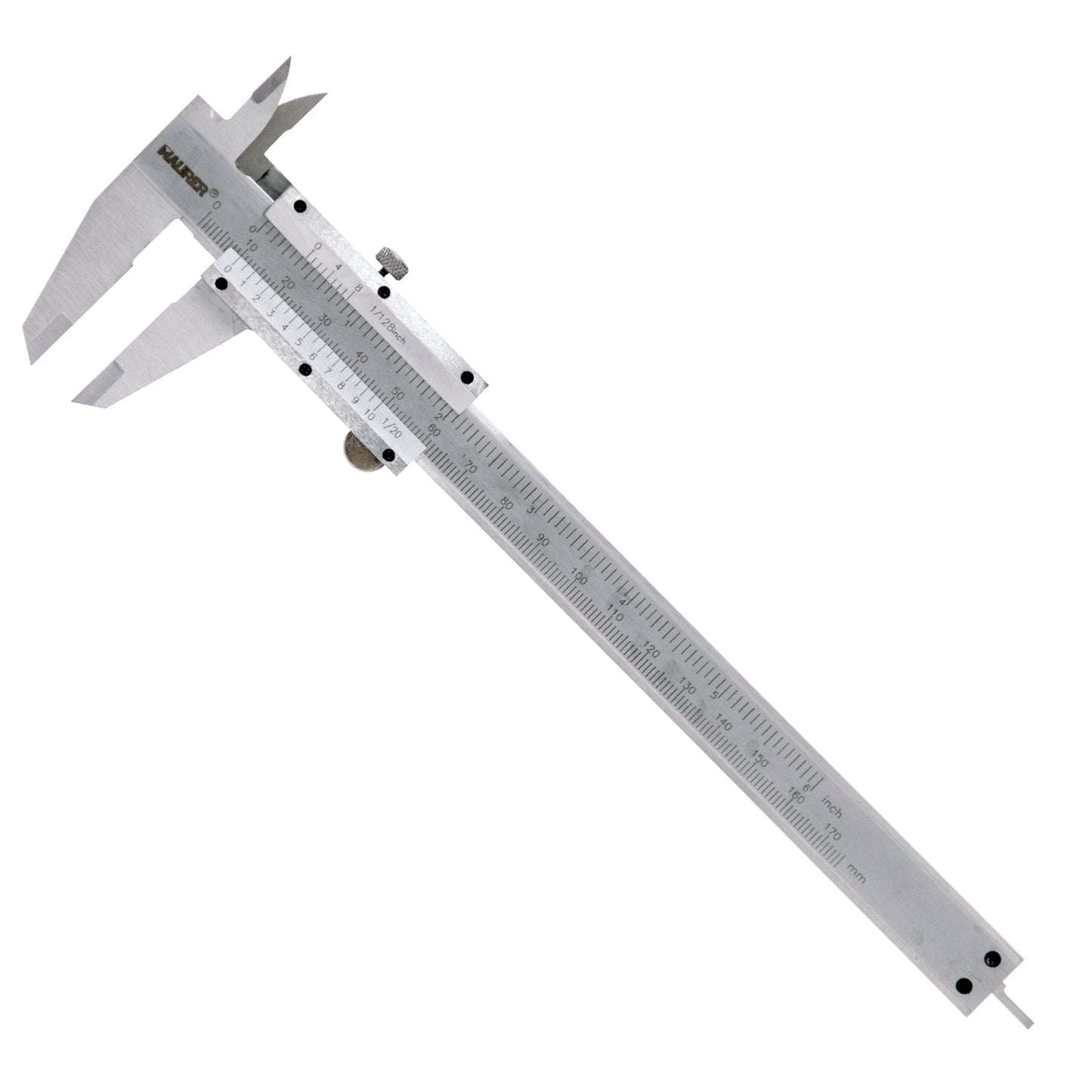 Tornillo banco acero Maurer<br />- Medida: 80 mm.<br />- Ideal para trabajos industriales.<br />- Realizado en acero.