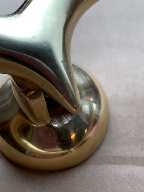 Heart Door Knocker Brass SECONDS