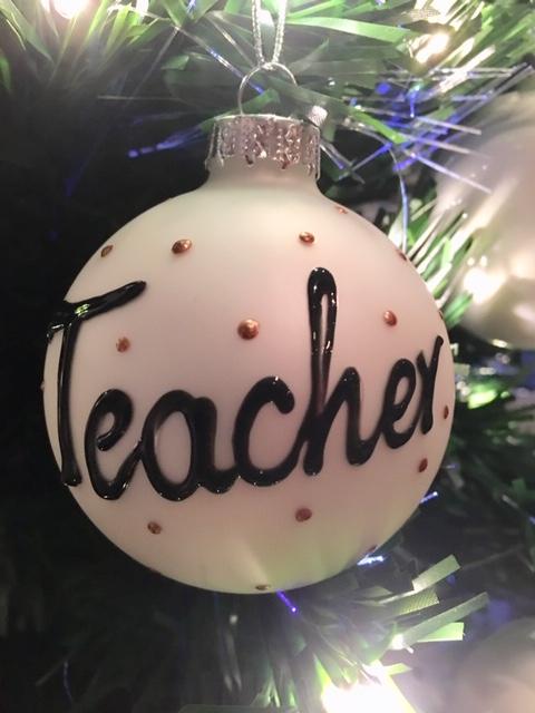 Teacher Gift Xmas Bauble