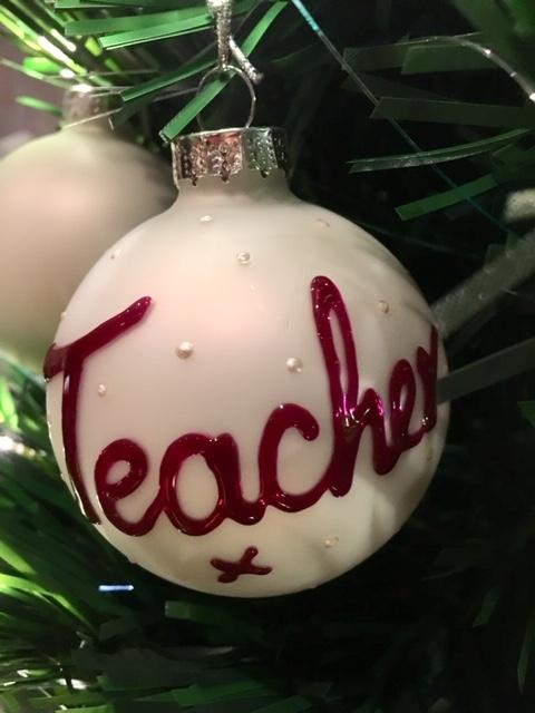Teacher Gift Xmas Bauble