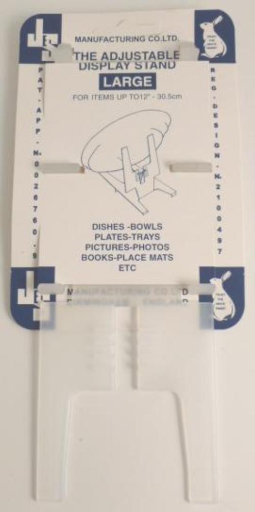 Free Standing plastic Plate Stand: