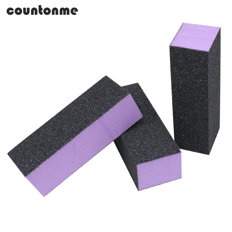 5pcs Nail Sponge Nail File Nail Art Manicure Sanding File Buffer Grits 100/180 Manicure Tool Black Buffers UV Gel Accessories