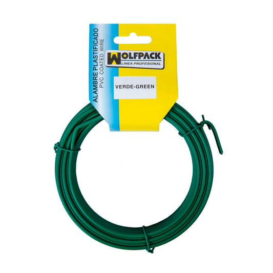 Alambre plastificado <br />- Rollo 20 metros.<br />- Color Blanco.<br />- Medida: NÂº 16 / 2.7 mm.<br />- Este alambre NO ES INOXIDABLE PUEDE OXIDARSE.<br />- Articulo tambiÃ©n conocido como alambre tendedero, alambre tender.