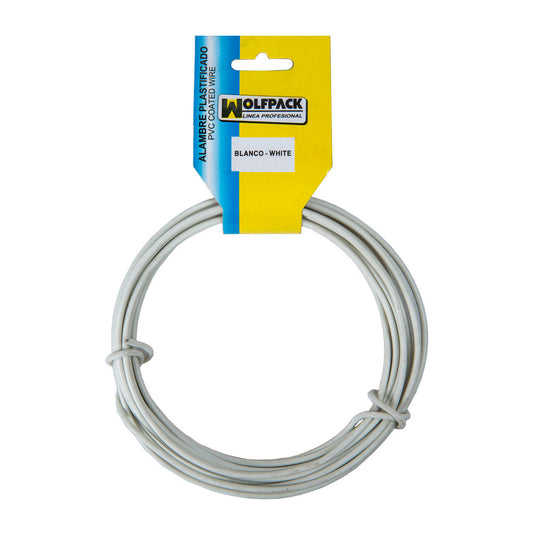 Alambre plastificado <br />- Rollo 20 metros.<br />- Color Verde.<br />- Medida: NÂº 16 / 2.7 mm.<br />- Este alambre NO ES INOXIDABLE PUEDE OXIDARSE.<br />- Articulo tambiÃ©n conocido como alambre tendedero, alambre tender.