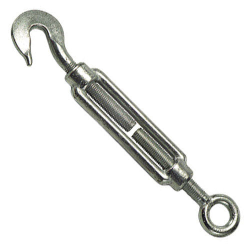 Tensores galvanizados<br />- Medida: M 8 mm.  5/16"<br />- Usos: tensado temporal de cables, cabos, alambre, etc.<br />- Galvanizado, aportadanle dureza y mayor durabilidad frente al oxido.<br />- Uso domestico.<br />- No procede su uso en tareas profesio