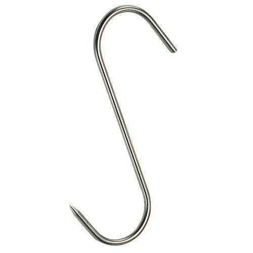 Ganchos carnicero inoxidable nÂº 1<br />- Medida: 100 x 4 x 37 mm.<br />- Realizado en acero inoxidable.<br />- Forma "S"
