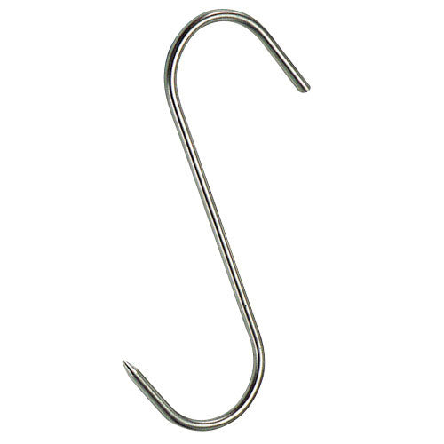 Ganchos carnicero inoxidable nÂº 3<br />- Medida: 140 x 5 x 44 mm.<br />- Realizado en acero inoxidable.<br />- Forma "S"
