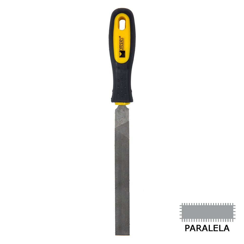 Escofina maurer ebanista con mango redonda 8".     <br />- Con forma redonda.<br />- Longitud: 200 mm. / 8".<br />- TerminaciÃ³n entrefina, para trabajos de repaso y acabado.<br />- Redonda: para ajustar formas redondas, cÃ³ncavas y trabajar en el interio