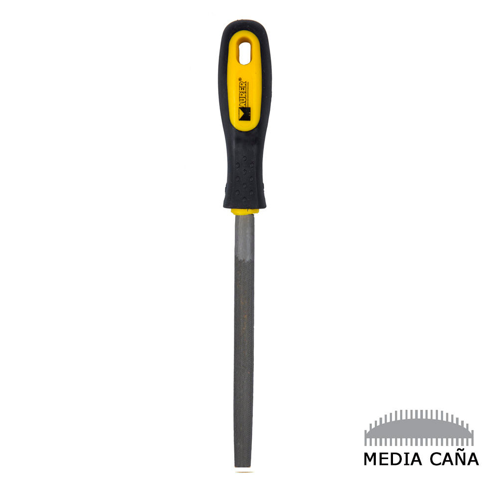 Lima maurer entrefina con mango redonda 8" <br />- Con forma redonda entrefina.<br />- Longitud: 8".<br />- TerminaciÃ³n entrefina, para trabajos de repaso y acabado.<br />- Redonda: para ajustar formas redondas, cÃ³ncavas y trabajar en el interior de agu