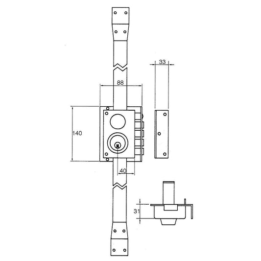 Porta visillos extensible auto <br />- Color blanco <br />- DiÃ¡metro x longitud: 12 mm. x 62/95 cm<br />- Portavisillos.<br />- Ideal para el montaje de cortinas.<br />- Articulo tambien conocido como visillo cortinas / cortinillas