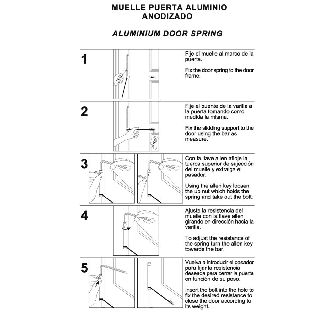 Cerradura Tesa 2000-hl/40.               <br />- Cilindro de perfil redondo te-5 con 3 llaves de acero niquelado.<br />- Funcionamiento:<br />- El cilindro acciona la palanca (1 vuelta) y el picaporte.<br />- La nueca acciona el picaporte.<br />- Cerradur