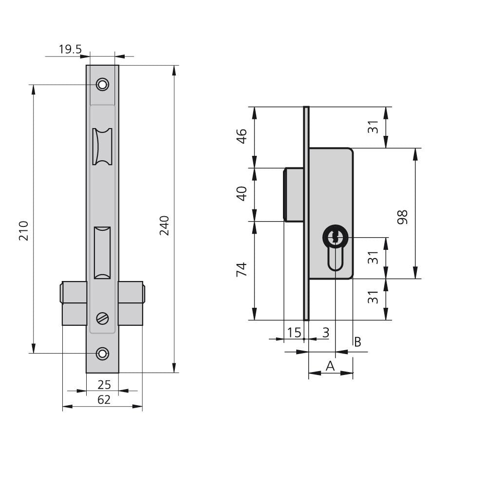 Caja estanca superficie cierre tornillo.<br />- Medida: 190x140x70 mm.<br />- Cierre tornillo.<br />- Color blanco.