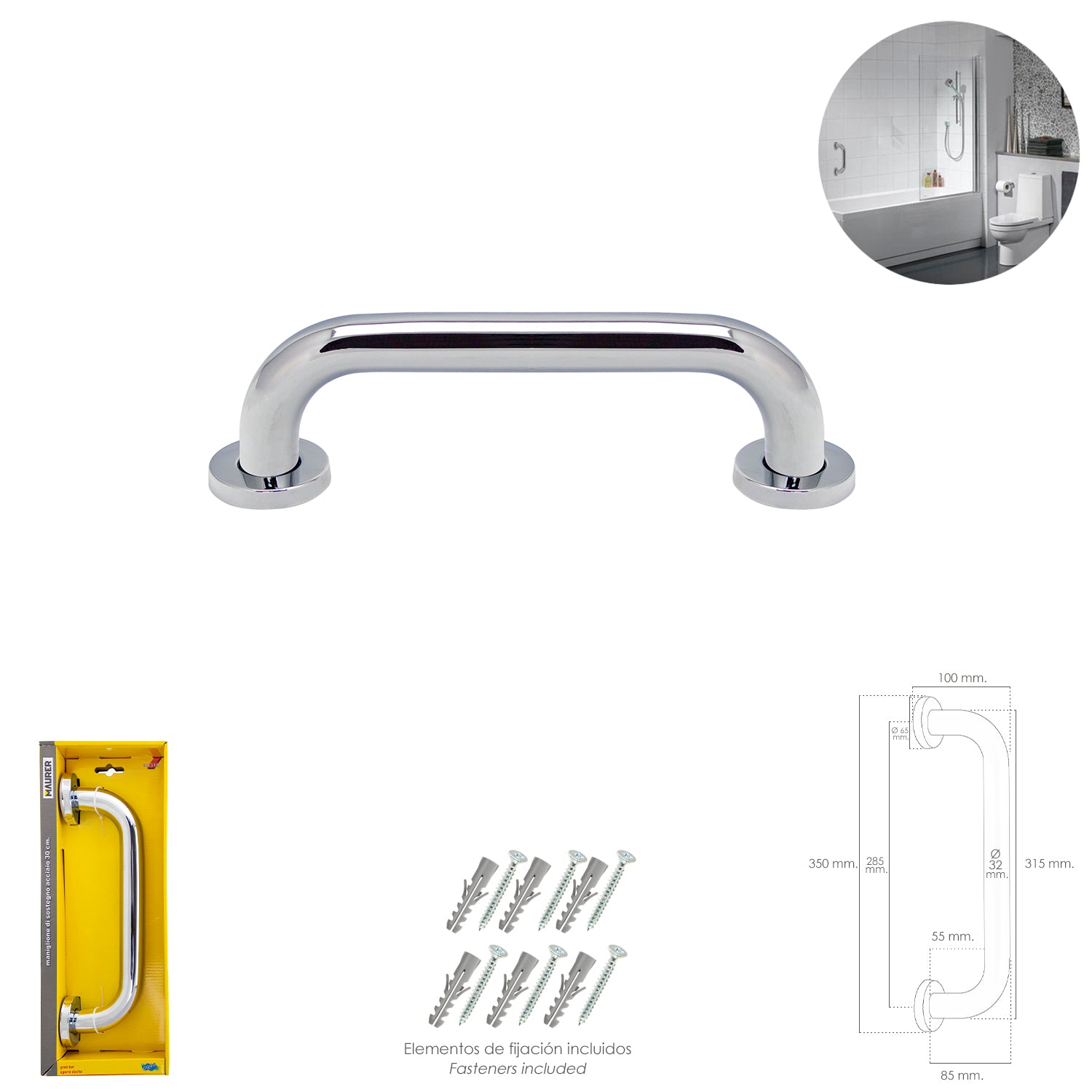 Cerrojo Fac 300-r/ 80-p.          <br />- Sistema "r".<br />- Se acciona por la parte interior con la mano. Para ello se oprime el botÃ³n que hay debajo de la barra, a la vez que se empuja el tirador. El exterior funciona con la llave.<br />- Acabado pint