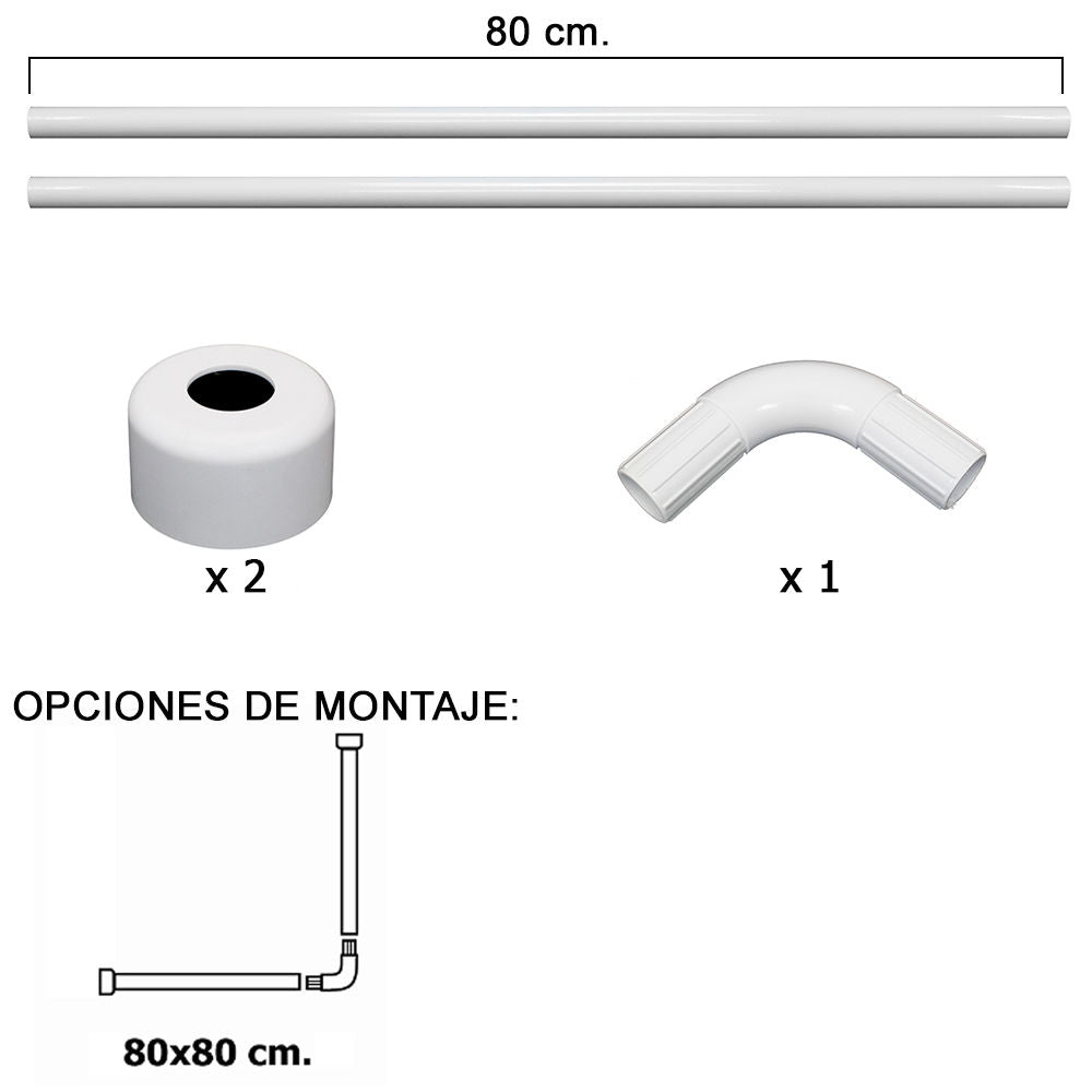 Palomilla wolfpack <br />- Pintada  blanca.<br />- Medida: 75 x 100 mm.<br />- Muy resistente.<br />- Articulo tambien conocido como: escuadra, angulo, palomilla estante,soporte estanteria pared,soporte balda pared.