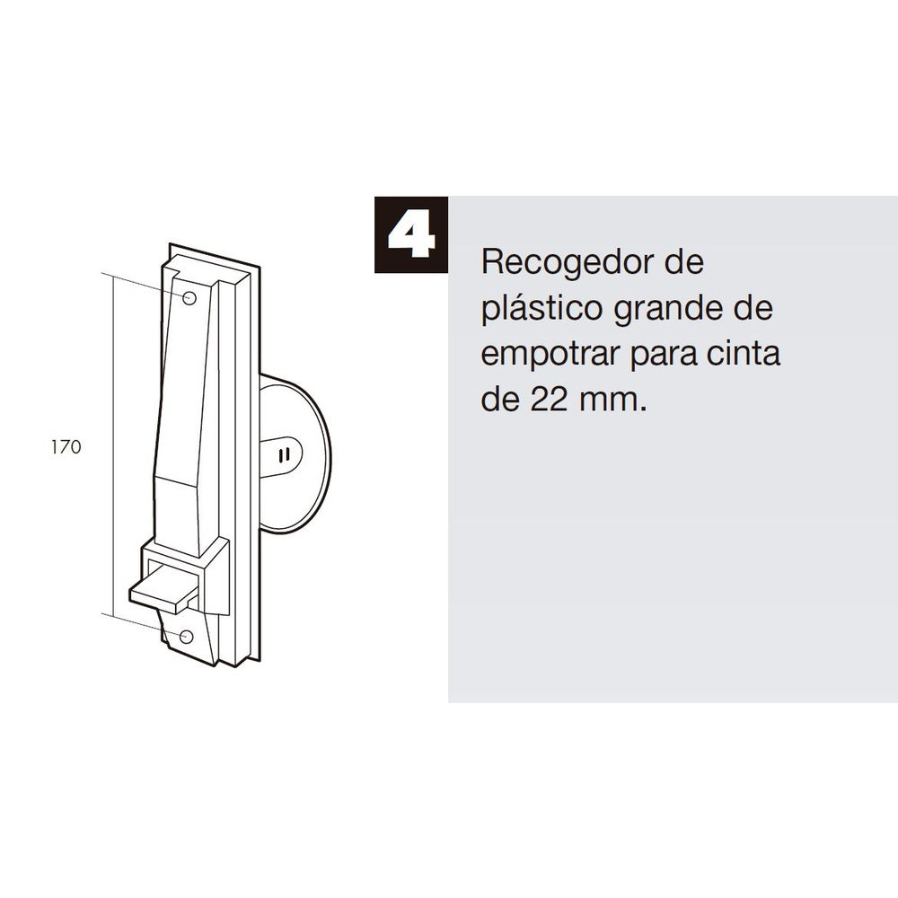 Rodamiento persiana<br />- DiÃ¡metro externo 28 mm.<br />- DiÃ¡metro interno 22 mm. <br />- Interior en nylon.