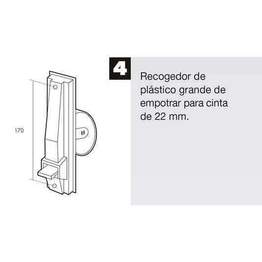 Rodamiento persiana<br />- DiÃ¡metro externo 28 mm.<br />- DiÃ¡metro interno 22 mm. <br />- Interior en nylon.