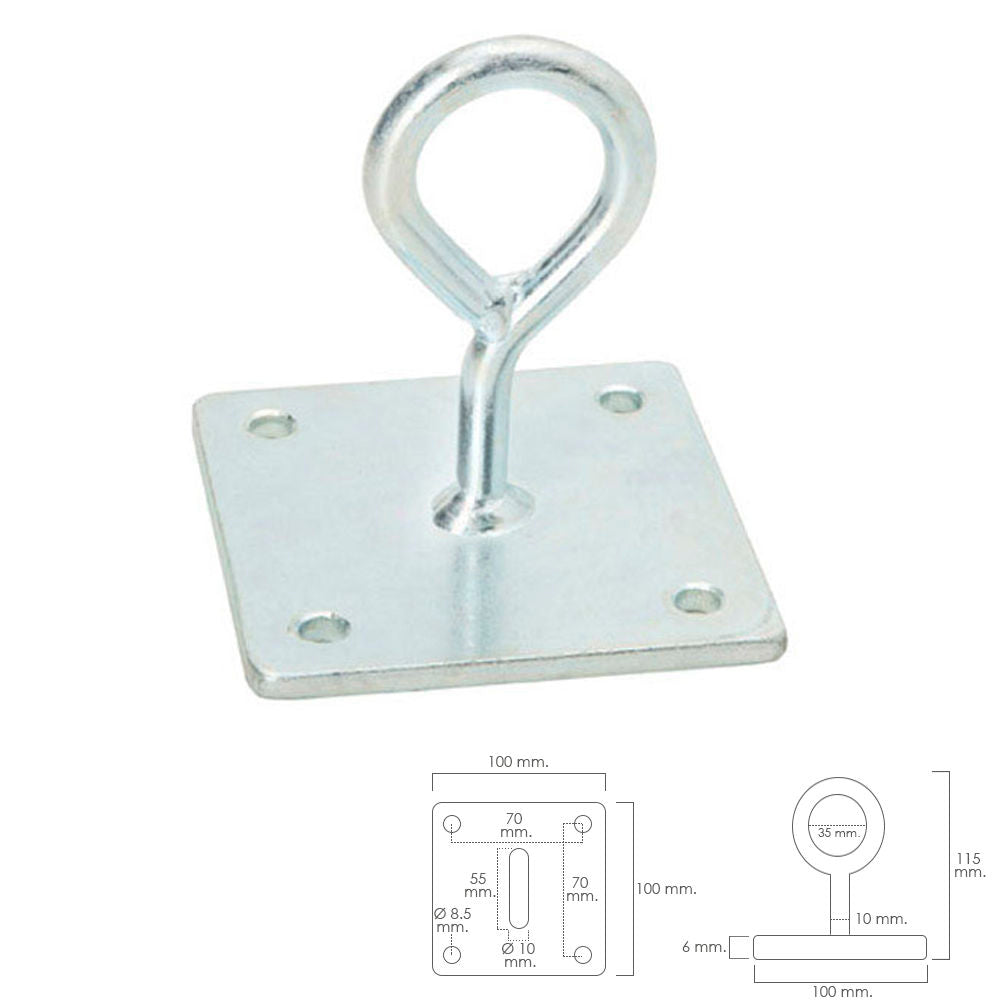 Placa aluminio para recogedor persiana<br />- Medida: 17x6,5 cm.<br />- Realizada en aluminio.<br />- Para recogedores de persiana embutidos.