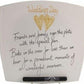 Wedding Day Plate Square (Gold Hearts)