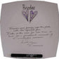 Personalised Welsh (Priodas) Wedding Day Plate Square (Silver/Lilac Hearts)
