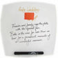 Personalised 40th Wedding Anniversary Plate Hearts/Sq