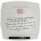 Personalised 60th Wedding Anniversary Plate Hearts/Sq