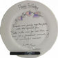 50th Birthday Gift Square Plate Sweet Pea