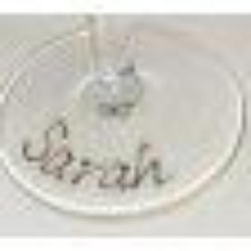 Special Godmother Gift Wine Glass: (Mag/Teal)