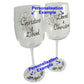 Personalised Wine Glasses Example