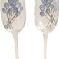 20th Wedding Anniversary Champagne Glasses Flower