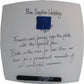 Personalised 65th Wedding Anniversary Plate Hearts/Sq