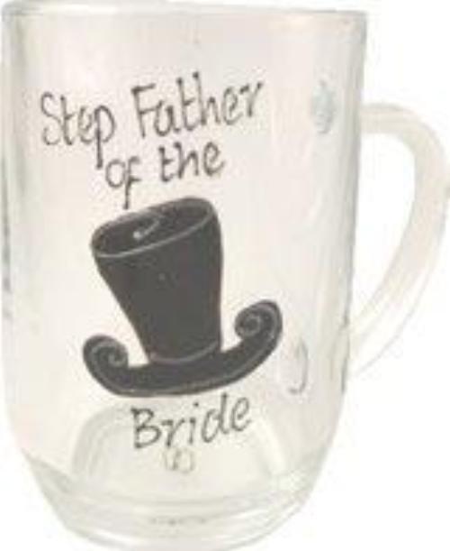 Step Father of the Bride Tankard Glass (Top Hat)