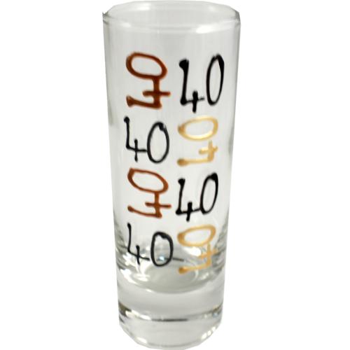40th Birthday Gift Shot Glass 