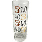 personalised  40th  Birthday shot glass 