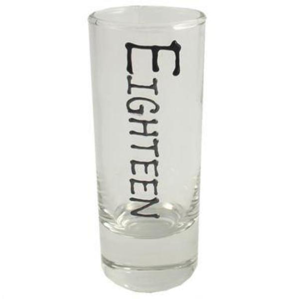 18th Birthday Gift Shot Glass 
