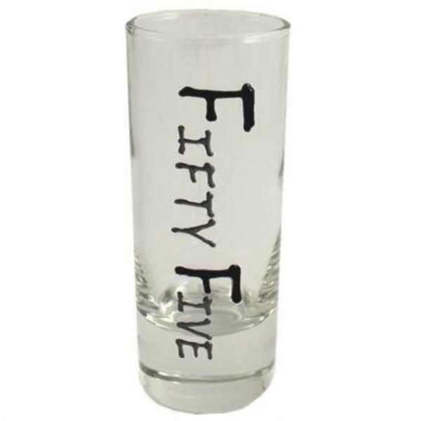 55th Birthday Gift Shot Glass 