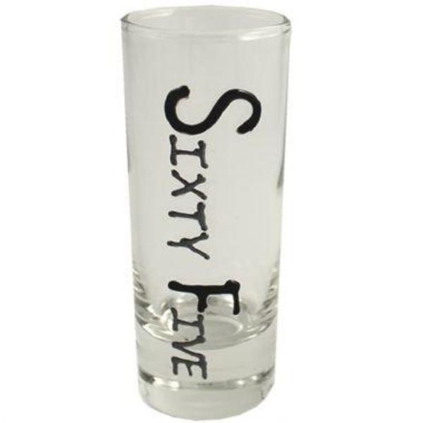 65th Birthday Gift Shot Glass 