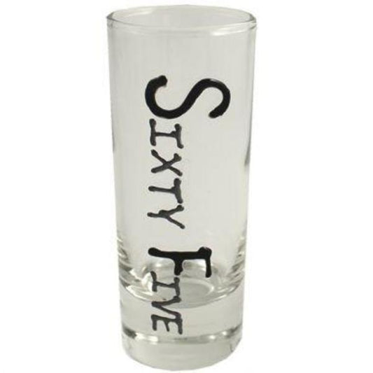 65th Birthday Gift Shot Glass 
