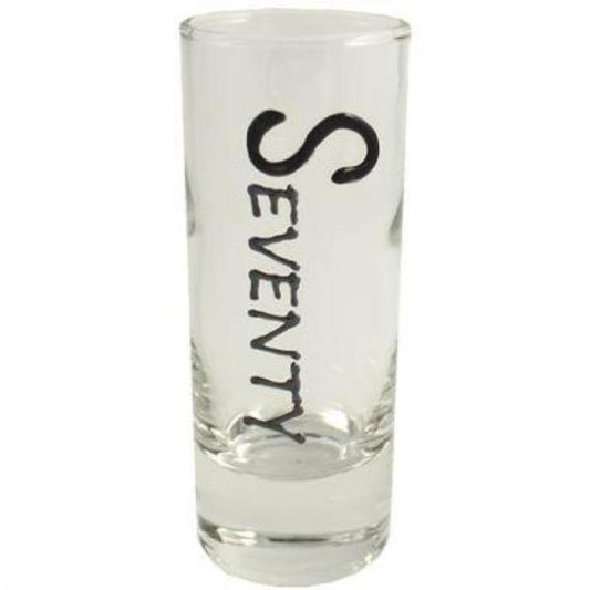 70th Birthday Gift Shot Glass 