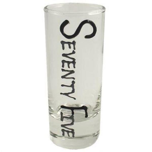 75th Birthday Gift Shot Glass 