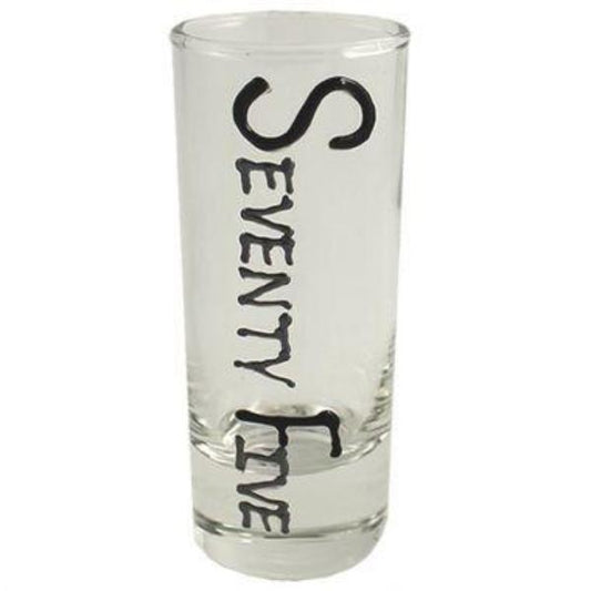 75th Birthday Gift Shot Glass 