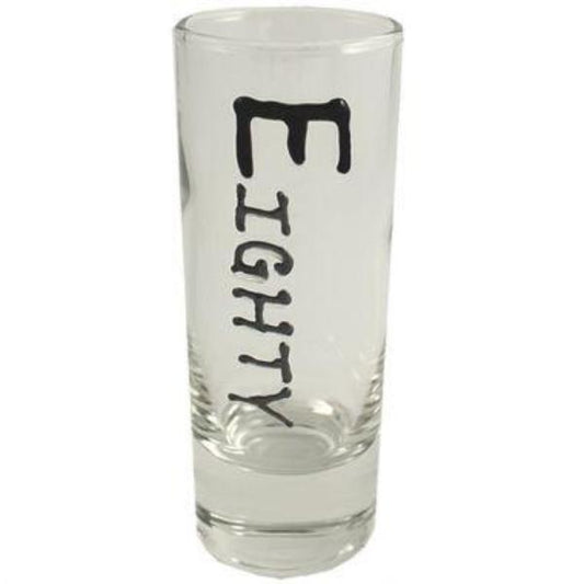 80th Birthday Gift Shot Glass 