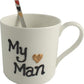 My Man China Mug & Spoon Gift Set