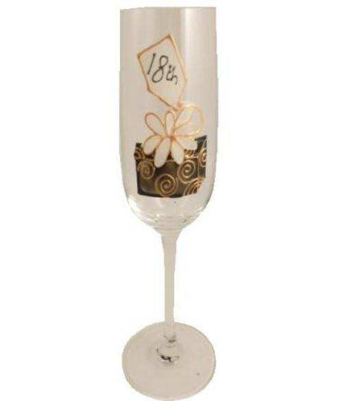 18th Birthday Champagne Glass Birthday Box