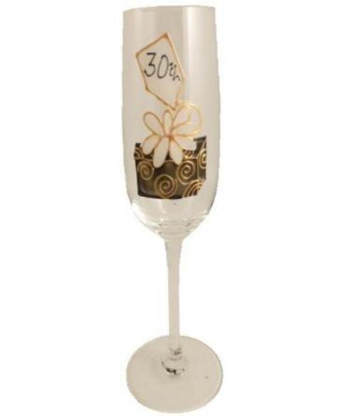30th Birthday Champagne Glass Birthday Box