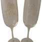 30th Wedding Anniversary Champagne Glasses Flower