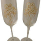 50th Wedding Anniversary Champagne Glasses Flower