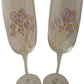 60th Wedding Anniversary Champagne Glasses Flower