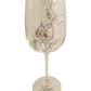 60th Birthday Wine Glass Sweet Pea