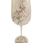 Personalised Wine Glass Sweet Pea